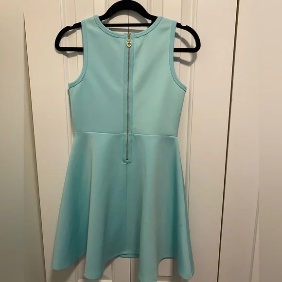 Hannah Banana Blinged Light Blue Dress with Silver Stars - Picture 5 of 5